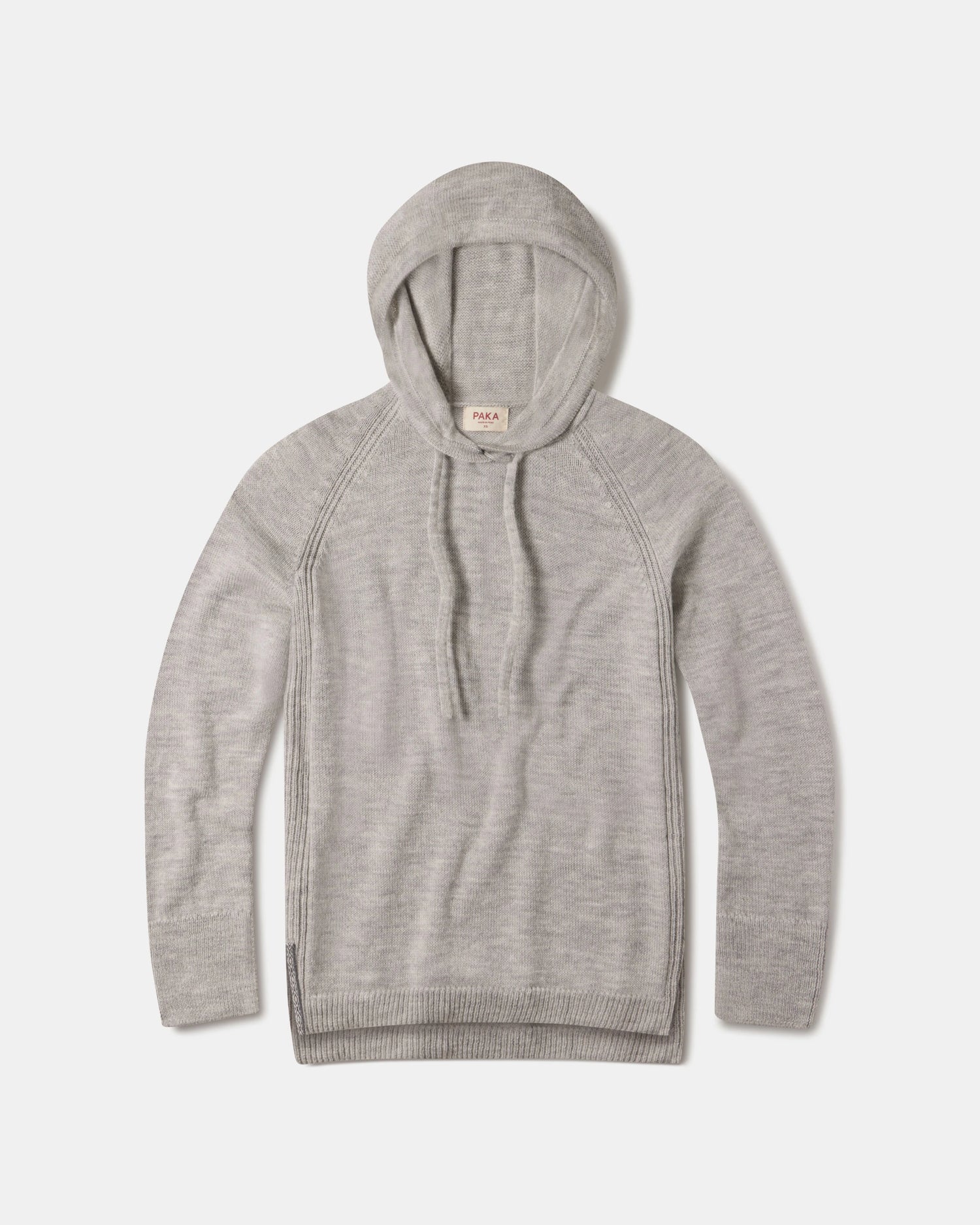Lightweight Alpaca Women's Hoodie Sweater in Light Grey – PAKA Apparel