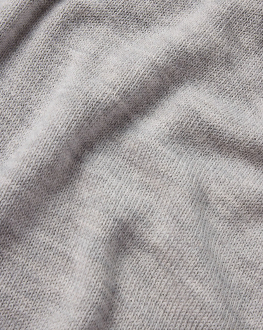 Close Up of Alpaca Yarn on Light Grey Women's Hoodie Sweater – PAKA Apparel