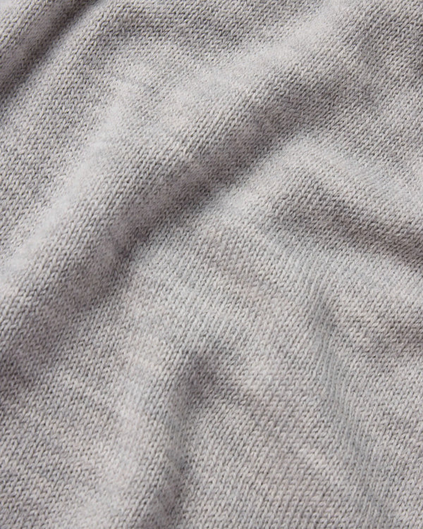 Close Up of Alpaca Yarn on Light Grey Women's Hoodie Sweater – PAKA Apparel