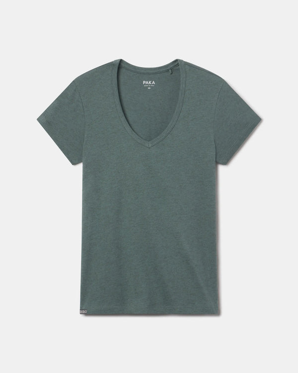 Women's Essential V-Neck – Alpaca & Pima Cotton T-Shirt – PAKA® Women's Essential V-Neck – Alpaca & Pima Cotton T-Shirt – PAKA®