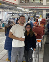 Kris Cody, our funder, smiling with one of our suppliers in Peru