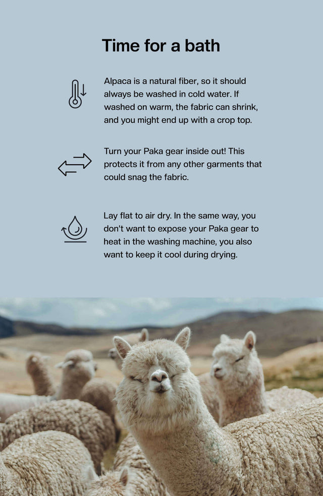 How To Wash And Dry Alpaca Wool Clothing – PAKA®