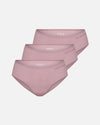 pink women's alpaca underwear 3-pack