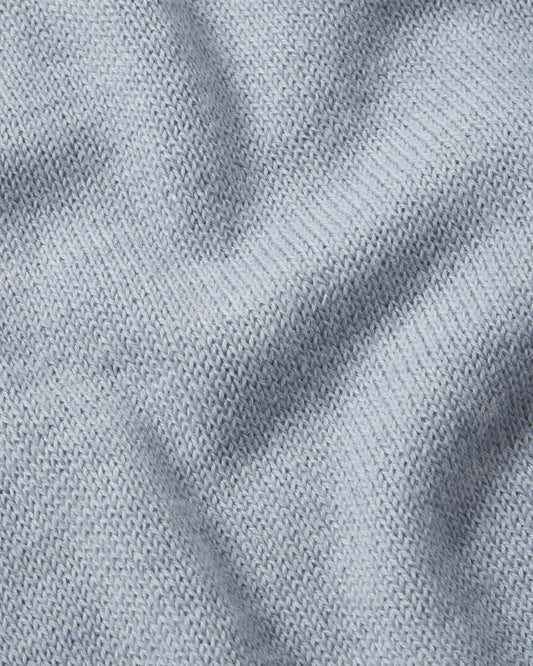 Sky Blue Crewneck Paka Apparel fabric detail shot