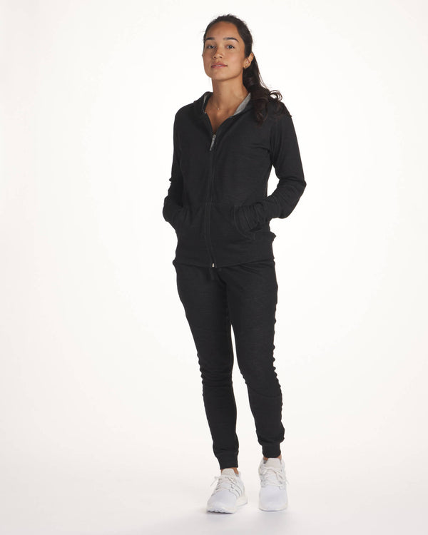 Breathe Women's Hoodie On Model