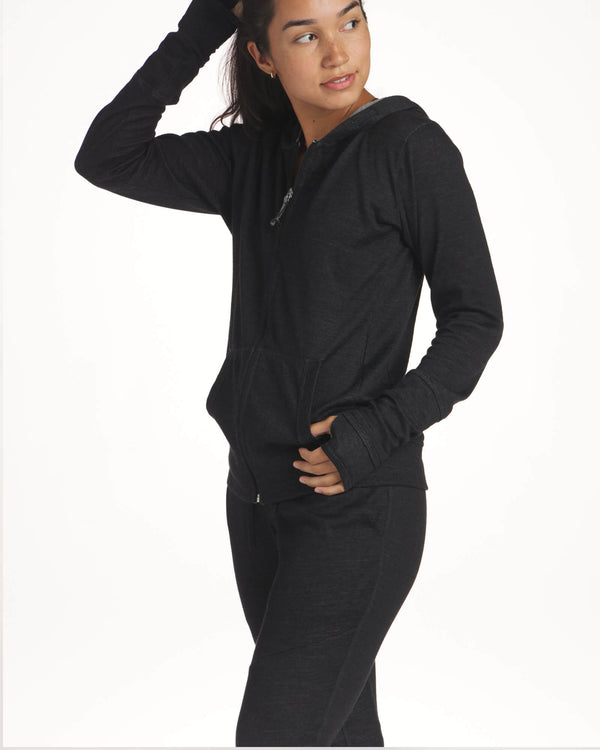 Breathe Women's Hoodie On Model