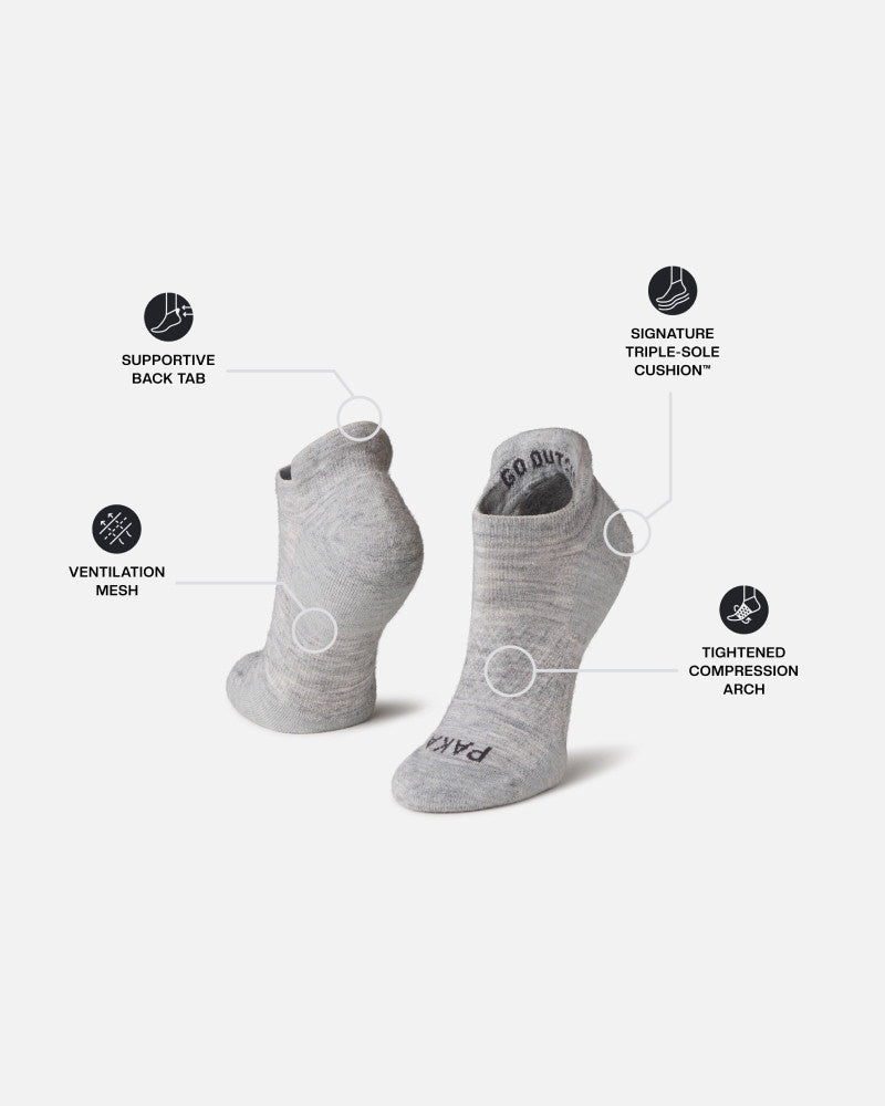 Men's Athletic Low Ankle Socks (X-Large Size: 14-17) | White 3 Pack