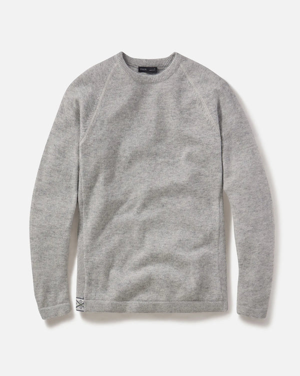 Grey Crewneck Natural Alpaca Wool Sweater - PAKA The Original Crew