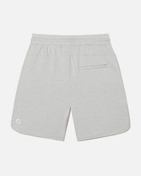 Back of Sandstone / Off-White Men's Terry Shorts in Pima Cotton, Tencel and Alpaca Tri-Blend – PAKA Apparel