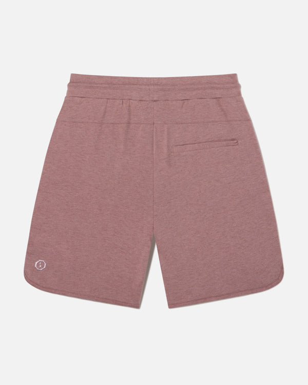 Back of Iron Oxide / Pink Men's Alpaca Terry Lounge Shorts – PAKA Apparel