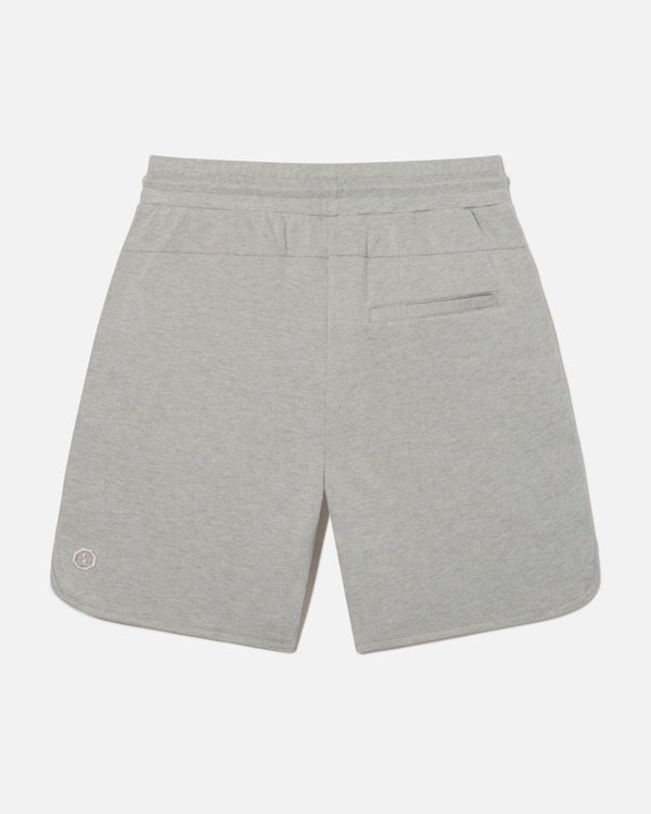 Back of Timber / Grey Men's Terry Cloth Shorts in Organic Pima Cotton, Tencel and Alpaca Tri-Blend – PAKA Apparel