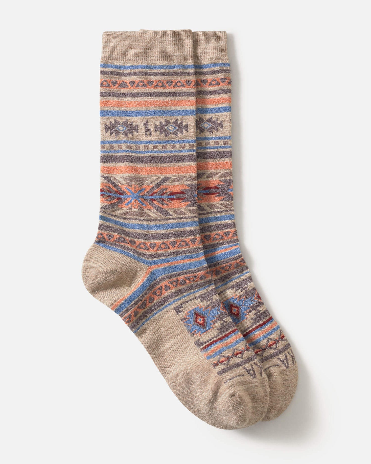 Inca socks flat lay