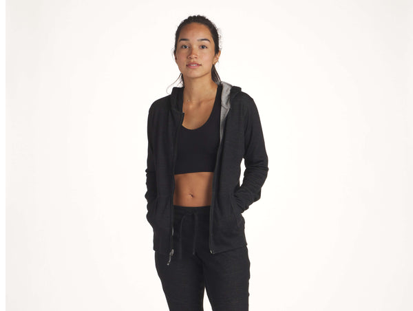 Breathe Women's Hoodie On Model