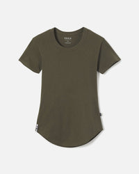 Andean Moss / Green Women's Ethical Alpaca Wool T-Shirt - PAKA Apparel