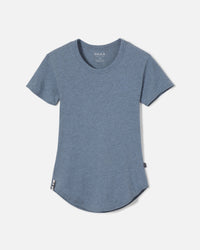 Ausangate Lake / Light Blue Women's Natural Fiber Alpaca T-Shirt - PAKA Apparel