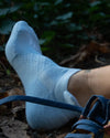 light blue alpaca sock