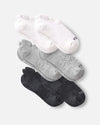6 pairs of alpaca wool ankle socks white, light grey, and dark grey