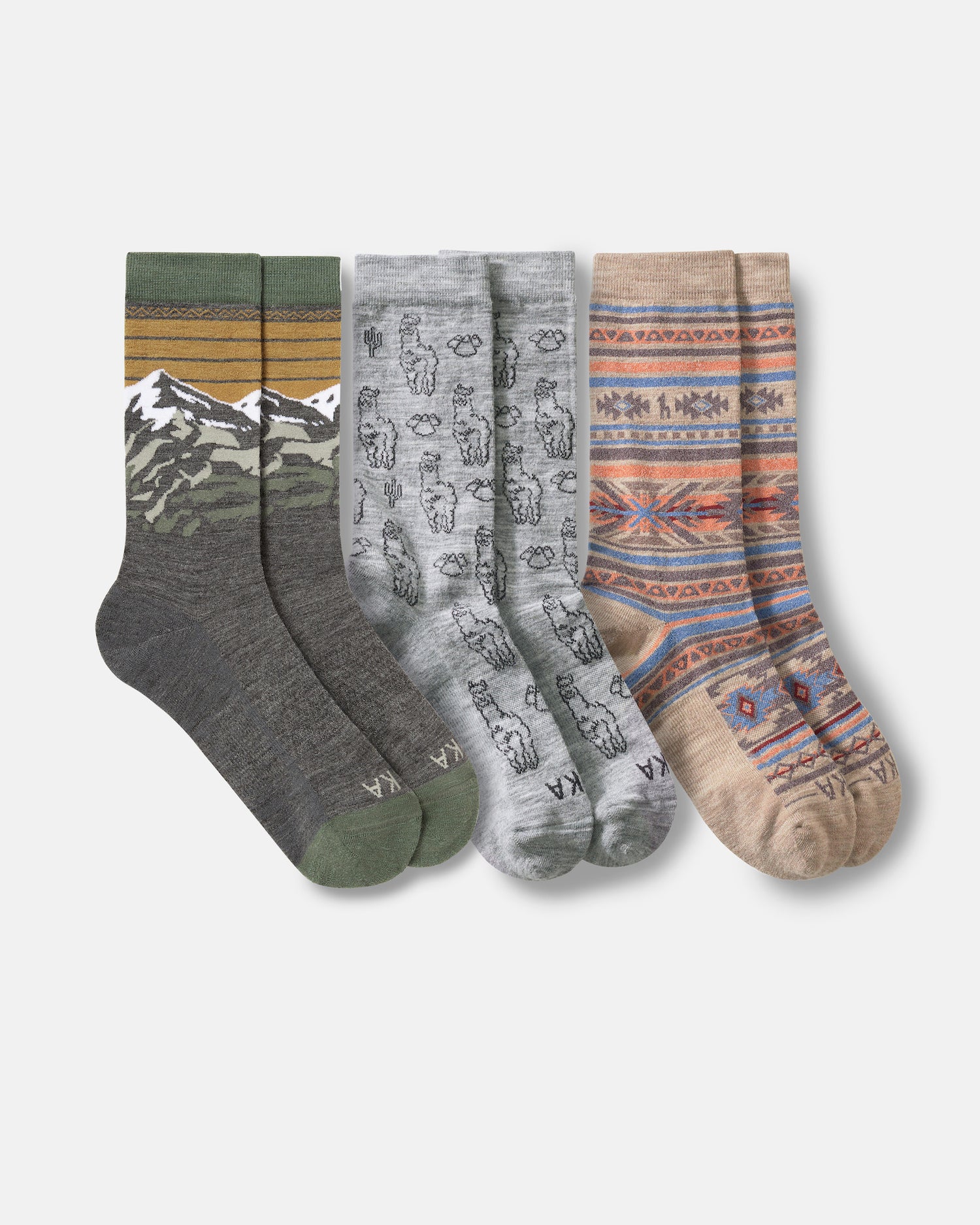 Thermoregulating, Graphic – Socks 3-Packs Odor-proof PAKA® Extra-soft, |