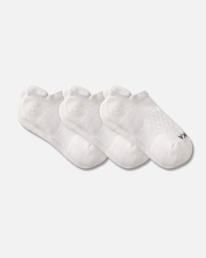 3 pairs of white color alpaca wool ankle socks